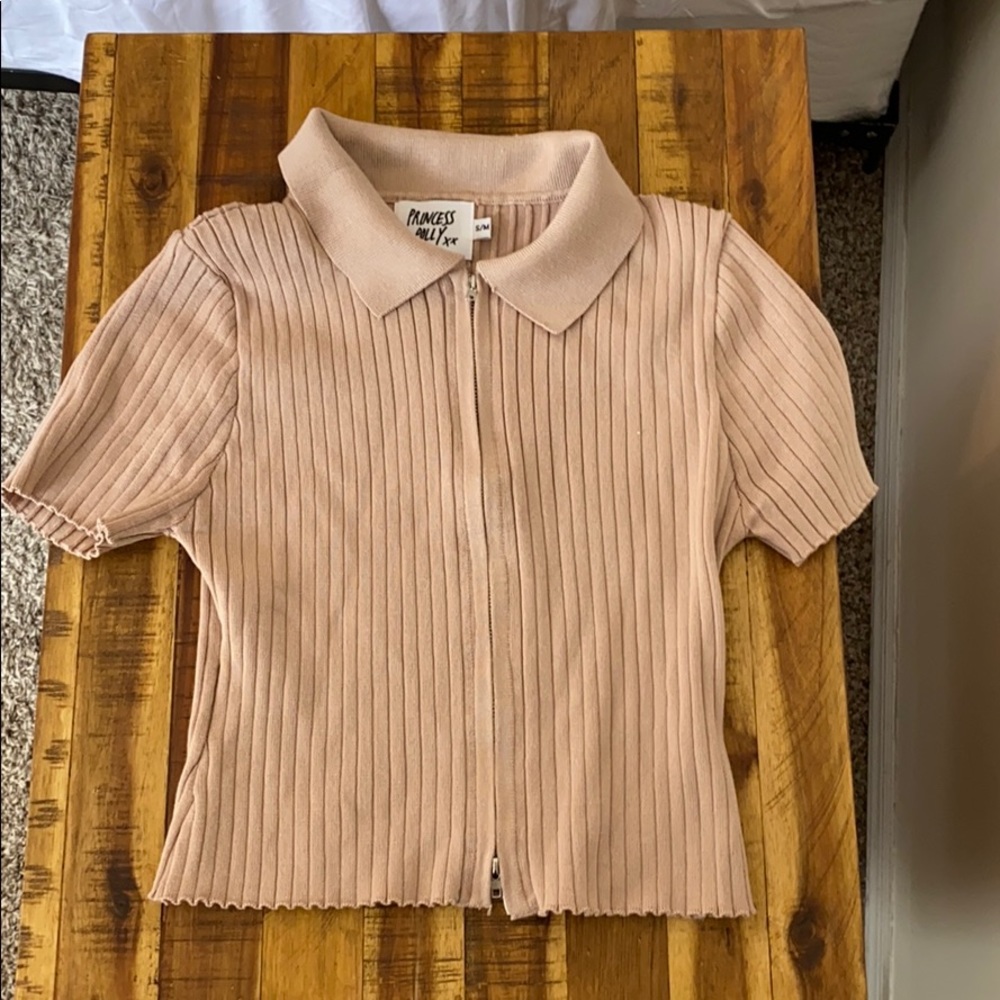 Princess Poly Zip up crop